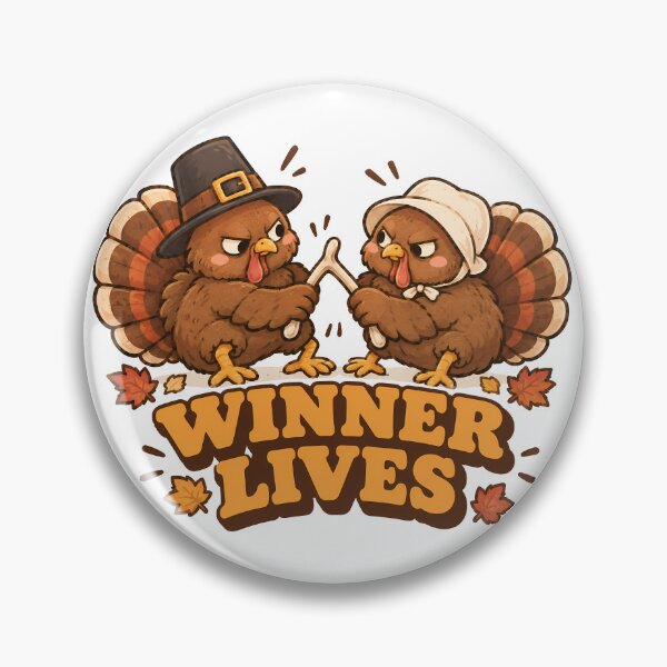 Item preview, Winner Lives Funny Thanksgiving Turkey Wishbone designed and sold by ianm1028.