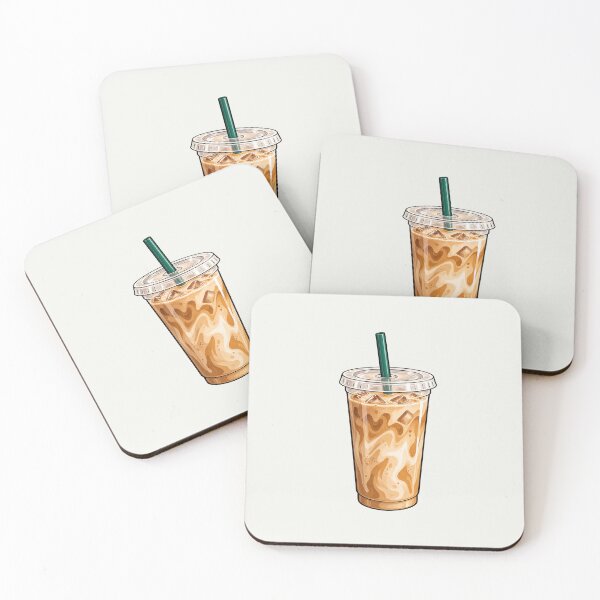Item preview, Caramel Swirl Iced Coffee Drink Illustration designed and sold by Verycutethings.