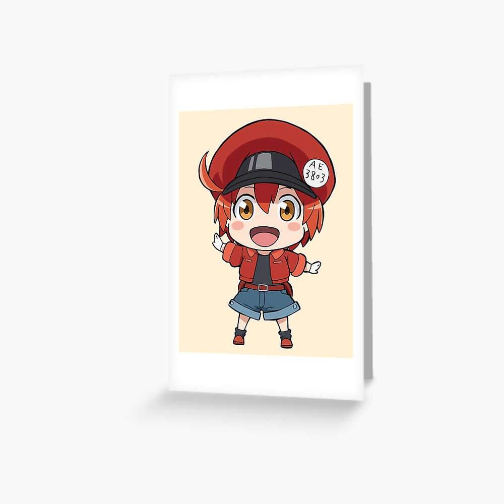 Hataraku Saibou / Cells at Work - Red Blood Cell Postcard for Sale by  Anime Access