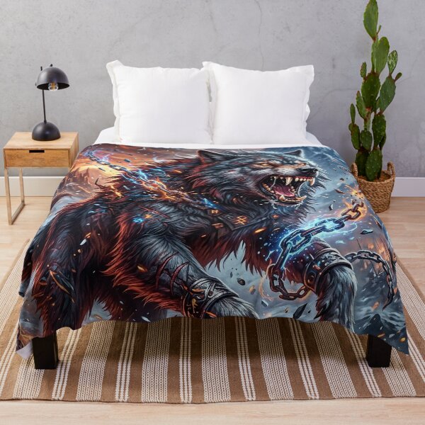 Item preview, Fenrir - Chained Wolf of Norse Mythology designed and sold by Lucid Dream Pixel.