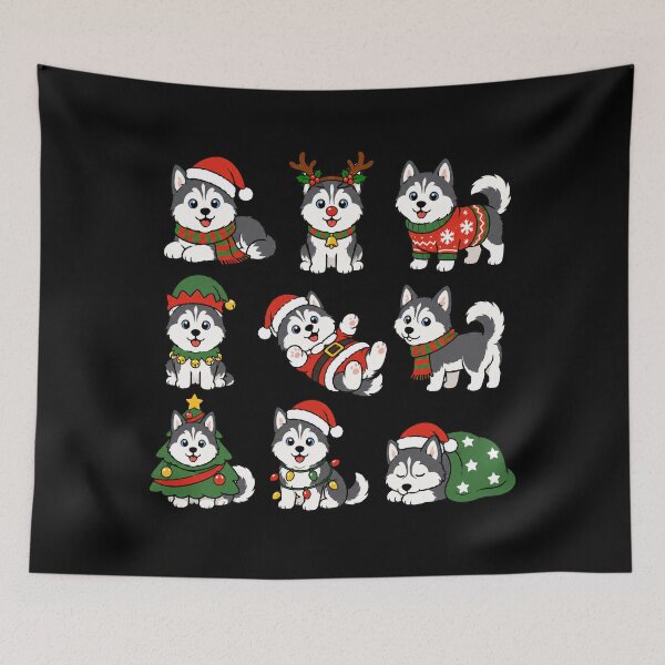 Item preview, Funny Siberian Husky Dog Christmas Holiday Xmas Mom Dad designed and sold by rafaeltto.
