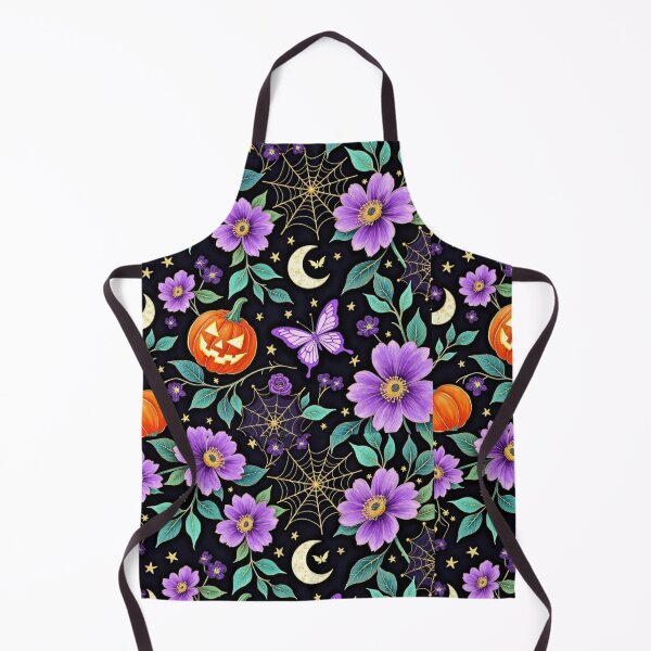 Item preview, Enchanted Moonlit Garden – Gothic Floral Halloween Seamless Pattern designed and sold by Dream Bloom Gallery.