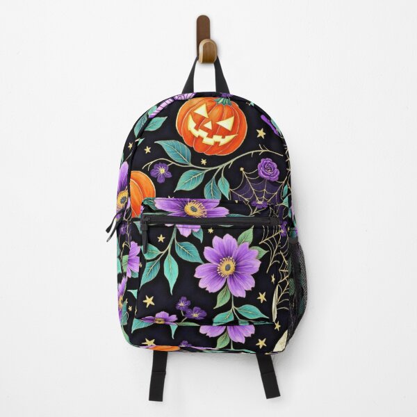 Item preview, Enchanted Moonlit Garden – Gothic Floral Halloween Seamless Pattern designed and sold by Dream Bloom Gallery.