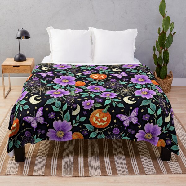 Item preview, Enchanted Moonlit Garden – Gothic Floral Halloween Seamless Pattern designed and sold by Dream Bloom Gallery.