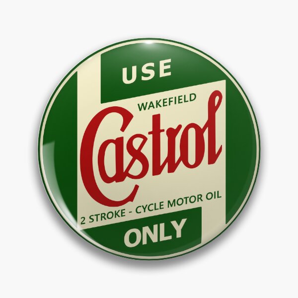 Item preview, Castrol 2 Stroke Cycle Motor Oil – Vintage Garage Logo designed and sold by Maverick51.