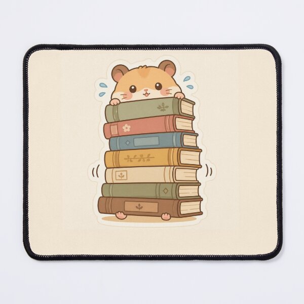 Item preview, Reading hamster designed and sold by creativityisfun.