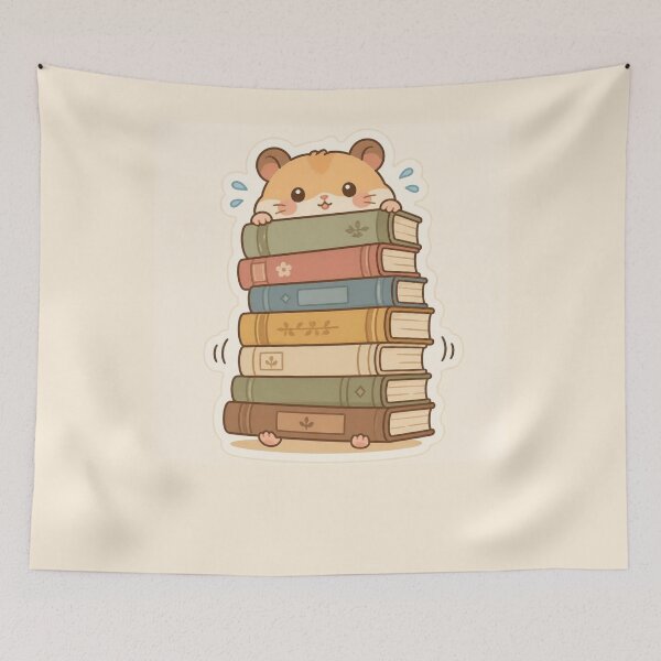 Item preview, Reading hamster designed and sold by creativityisfun.