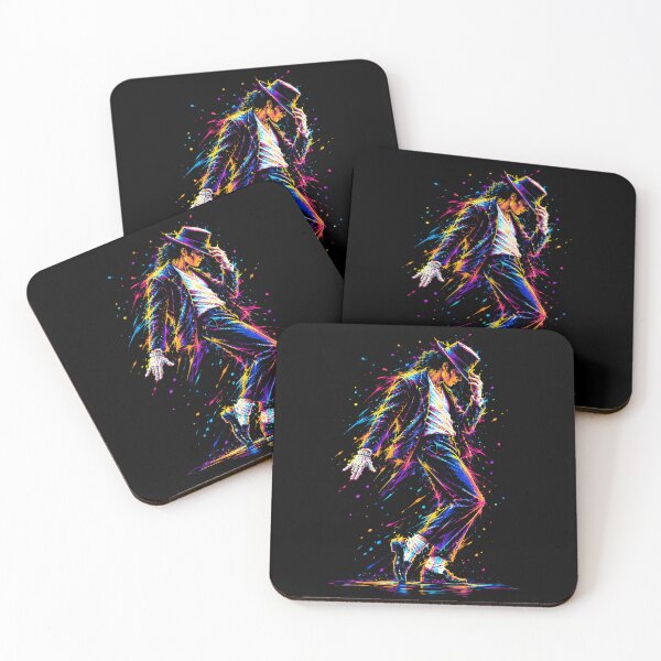 Item preview, Michael Jackson Signature Moonwalk Pose - Neon Paint Splatter Art designed and sold by arfindo-indra.