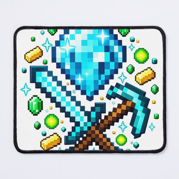 Item preview, Diamond Sword and Pickaxe Treasure Emblem designed and sold by A Light Worker.