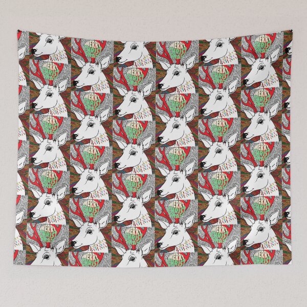 Item preview, Deer Merry Christmas designed and sold by RoseAIArtRhythm.