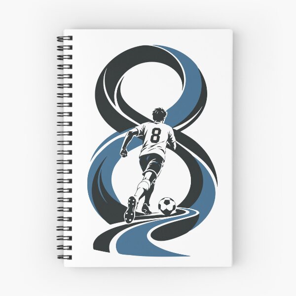 Item preview, The Infinite Game Football Art Print, Number 8 Soccer Print, Minimalist Football Art, Soccer Player Decor, Football Lover Gift designed and sold by Studio pod Burom.