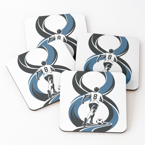 Item preview, The Infinite Game Football Art Print, Number 8 Soccer Print, Minimalist Football Art, Soccer Player Decor, Football Lover Gift designed and sold by Studio pod Burom.