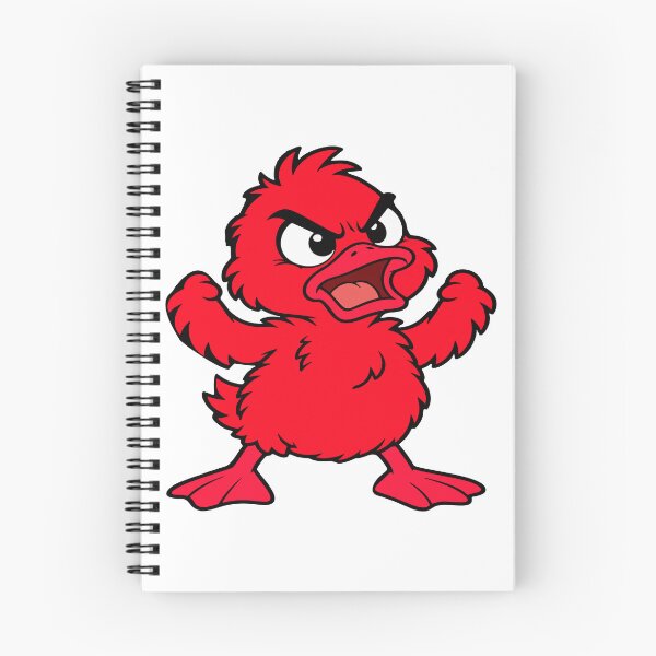 Item preview, Angry Red Duck Mascot Cartoon | Fierce Bird Character Illustration designed and sold by InfiniEmotion.