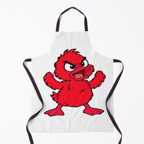 Item preview, Angry Red Duck Mascot Cartoon | Fierce Bird Character Illustration designed and sold by InfiniEmotion.