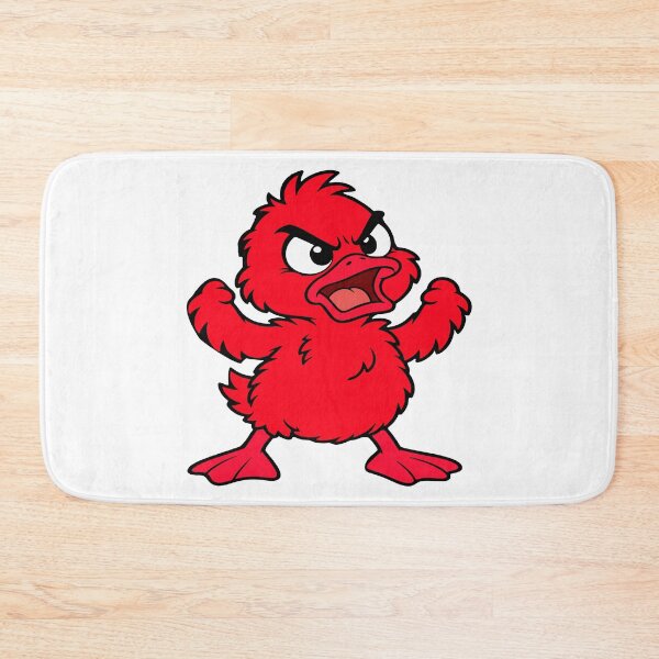Item preview, Angry Red Duck Mascot Cartoon | Fierce Bird Character Illustration designed and sold by InfiniEmotion.