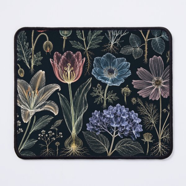 Item preview, Midnight Botanical Study Vintage Floral Collection designed and sold by SleepyLlamaClothes.