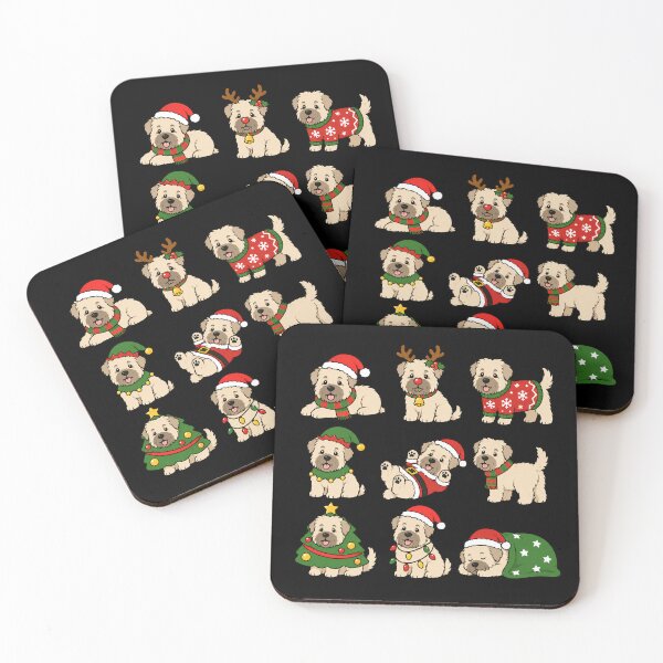 Item preview, Funny Soft Coated Wheaten Terrier Dog Christmas Holiday Xmas Mom Dad designed and sold by rafaeltto.