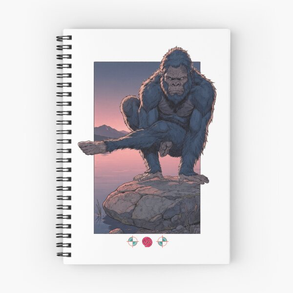 Item preview, Bigfoot Yoga Pose Mountain Zen Cute Sasquatch Stretching [v2] designed and sold by Whimsy Trail Co.