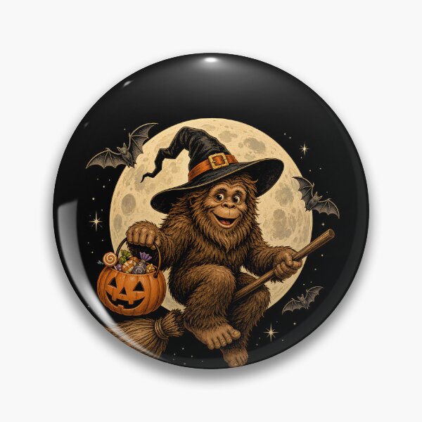 Item preview, Bigfoot Witch Halloween Bigfoot Gear designed and sold by DynamicDesign.