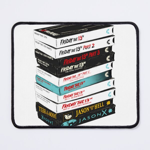 Item preview, Vintage VHS Tape Stack Inspired by Friday the 13th Horror Classic designed and sold by SkyIsShook.