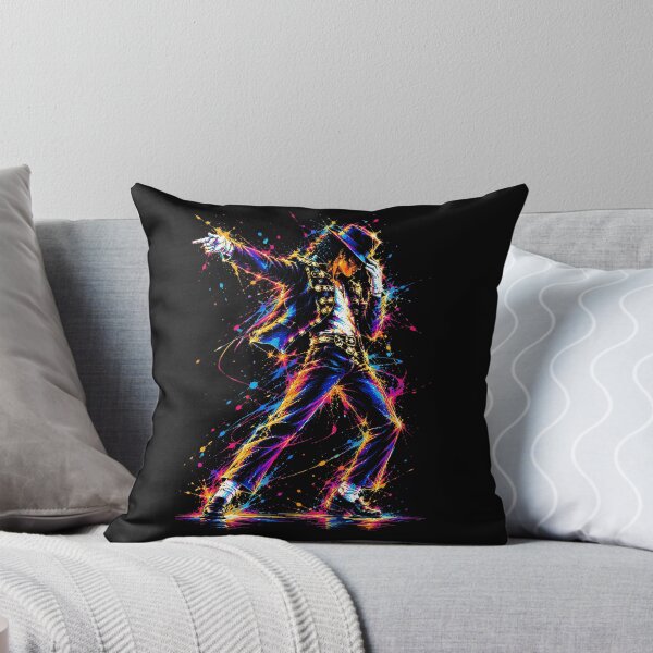 Item preview, Michael Jackson Iconic Stage Pose - Neon Paint Splatter Art designed and sold by arfindo-indra.