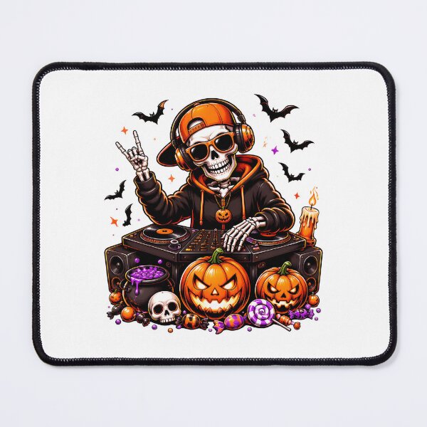 Item preview, Skeleton Playing DJ Rock On Halloween designed and sold by Dmo3HarkoArt.