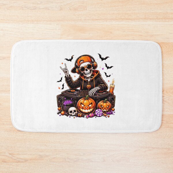 Item preview, Skeleton Playing DJ Rock On Halloween designed and sold by Dmo3HarkoArt.