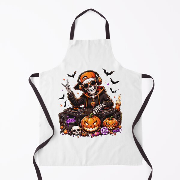 Item preview, Skeleton Playing DJ Rock On Halloween designed and sold by Dmo3HarkoArt.