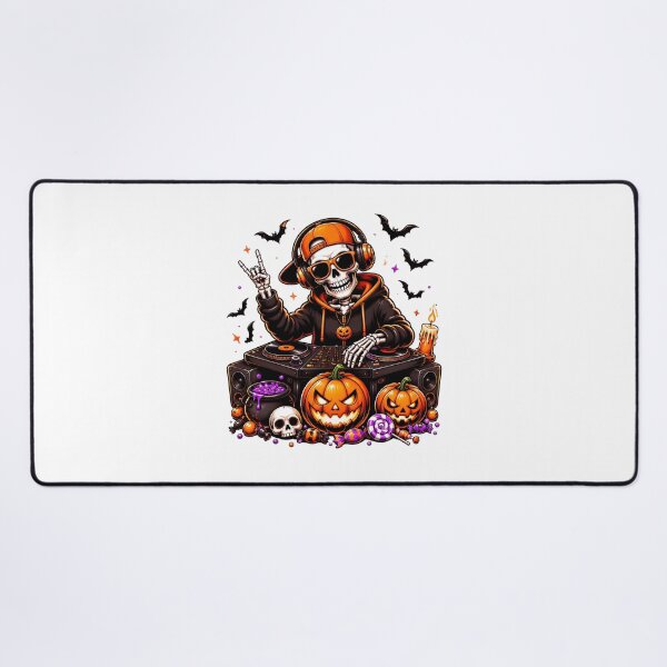 Item preview, Skeleton Playing DJ Rock On Halloween designed and sold by Dmo3HarkoArt.