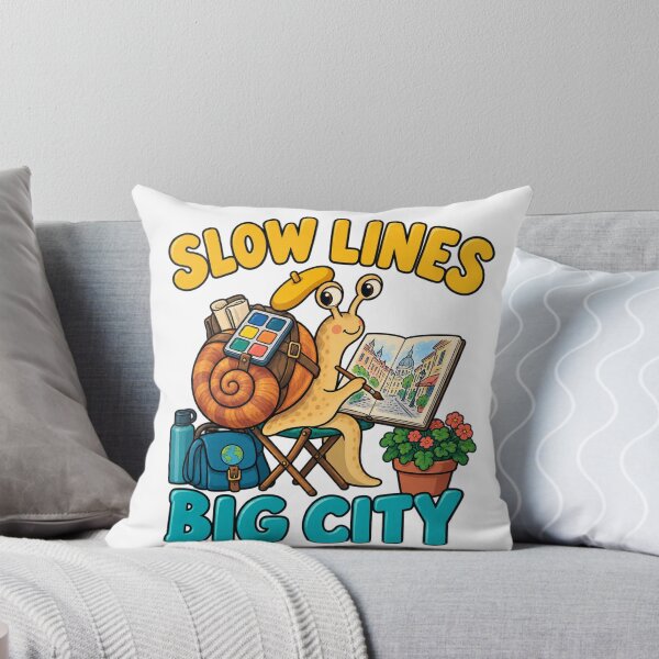 Item preview, Urban Sketching Snail Slow Lines Big City designed and sold by SAS-Designer.