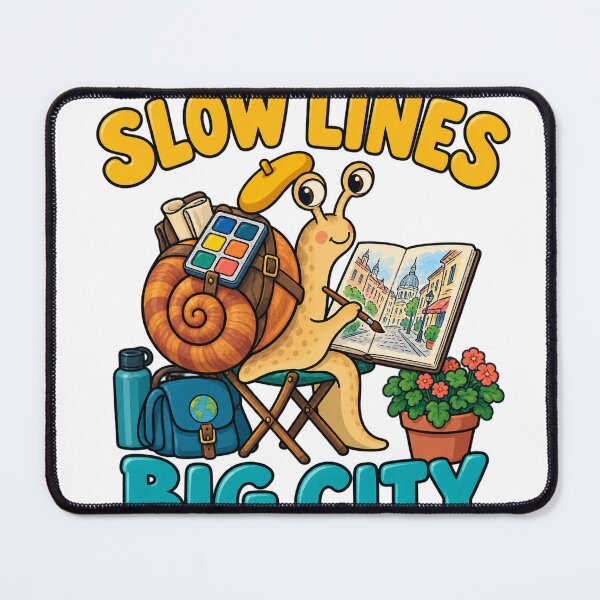 Item preview, Urban Sketching Snail Slow Lines Big City designed and sold by SAS-Designer.