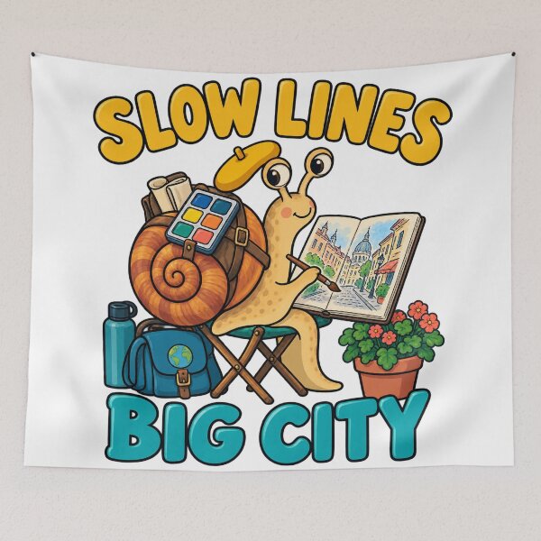 Item preview, Urban Sketching Snail Slow Lines Big City designed and sold by SAS-Designer.