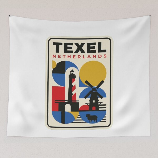 Item preview, Retro Texel Bauhaus Geometric Skyline designed and sold by k3rstman1.