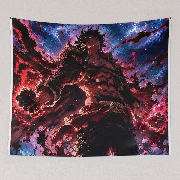 Item preview, Crimson Storm Warrior – Powerful Anime Style Fighter in Cosmic Lightning designed and sold by Dyan4.