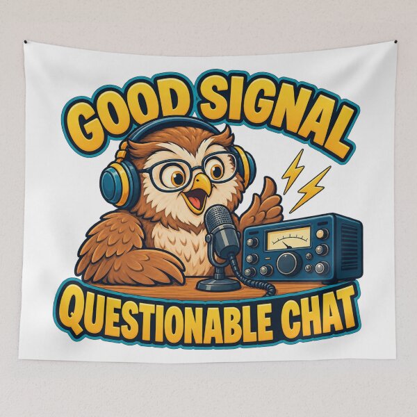 Item preview, Ham Radio Owl Good Signal Questionable Chat designed and sold by SAS-Designer.