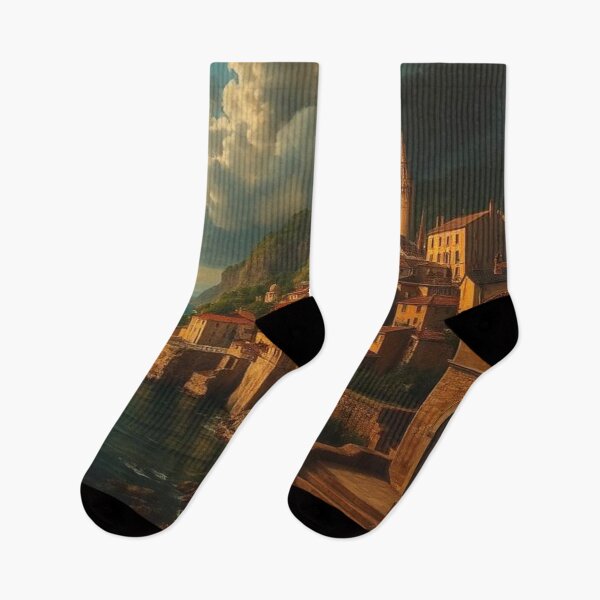 Item preview, Old city by the sea designed and sold by JOHN44ART.