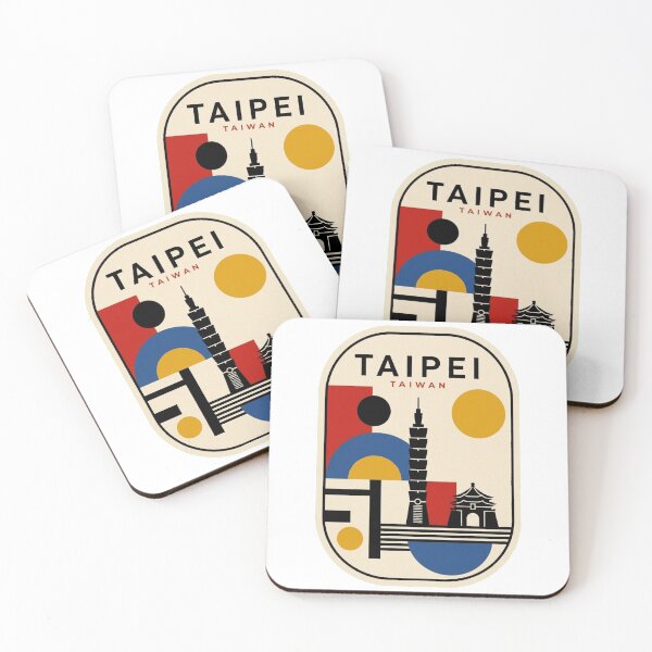 Item preview, Retro Taipei Bauhaus Geometric Skyline designed and sold by k3rstman1.