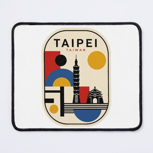 Item preview, Retro Taipei Bauhaus Geometric Skyline designed and sold by k3rstman1.