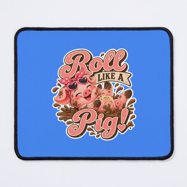 Item preview, ROLL LIKE A PIG! BY NAGGINGSTICKERSCO. ROLL LIKE A PIG! COLLECTION | ELECTRIC BLUE Edition | No.01 designed and sold by LaMaisonOfMY.