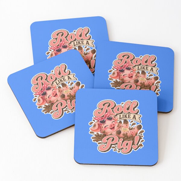 Item preview, ROLL LIKE A PIG! BY NAGGINGSTICKERSCO. ROLL LIKE A PIG! COLLECTION | ELECTRIC BLUE Edition | No.01 designed and sold by LaMaisonOfMY.