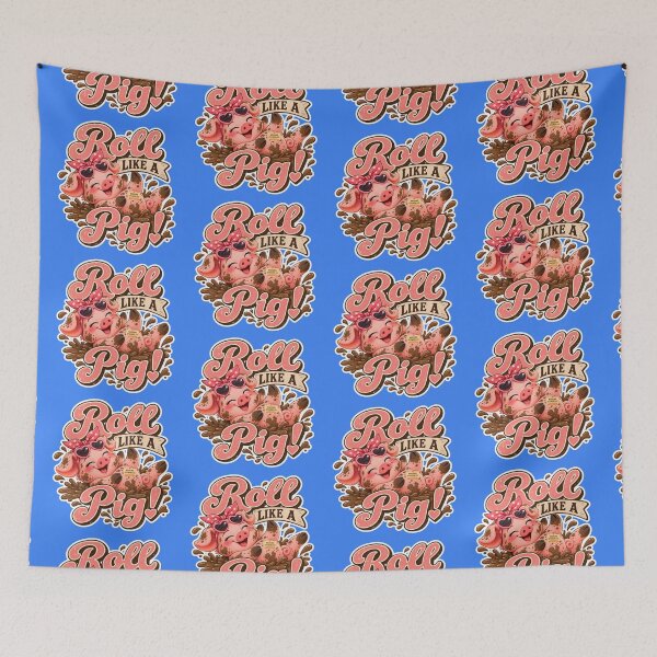 Item preview, ROLL LIKE A PIG! BY NAGGINGSTICKERSCO. ROLL LIKE A PIG! COLLECTION | ELECTRIC BLUE Edition | No.01 designed and sold by LaMaisonOfMY.