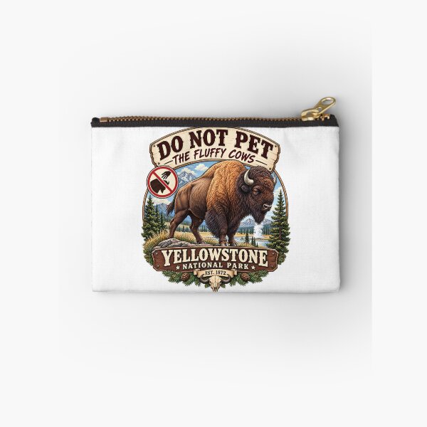 Item preview, Yellowstone Bison National Park Do Not Pet The Fluffy Cows  designed and sold by Rtcraftani.