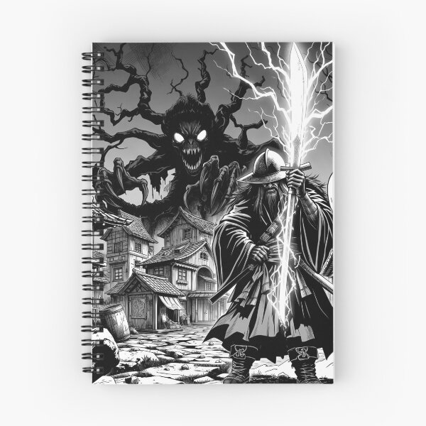 Item preview, Lightning Sword Samurai vs Shadow Forest Demon designed and sold by D6rkT3chDemon.