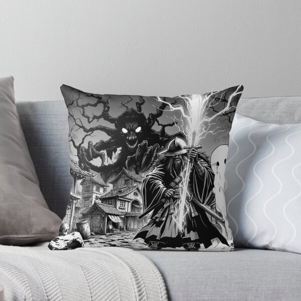 Item preview, Lightning Sword Samurai vs Shadow Forest Demon designed and sold by D6rkT3chDemon.