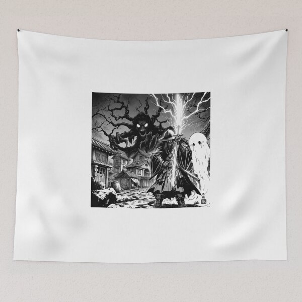 Item preview, Lightning Sword Samurai vs Shadow Forest Demon designed and sold by D6rkT3chDemon.
