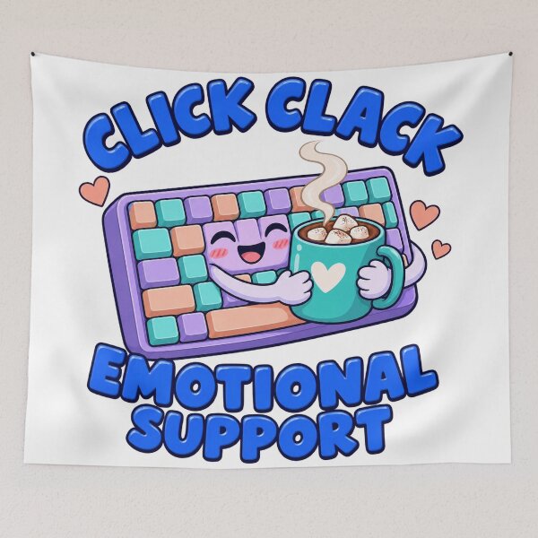 Item preview, Mechanical Keyboard Click Clack Emotional Support designed and sold by SAS-Designer.
