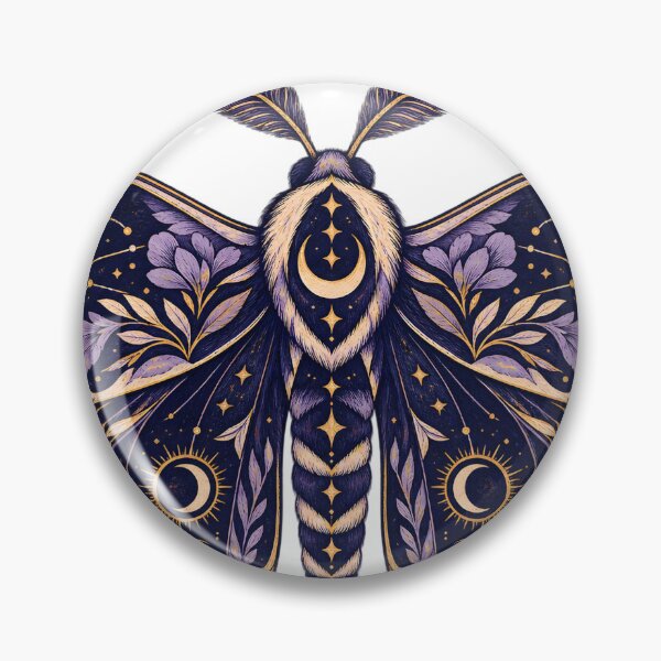 Item preview, Celestial Lunar Moth Illustration designed and sold by EYEMIRA FASHION.