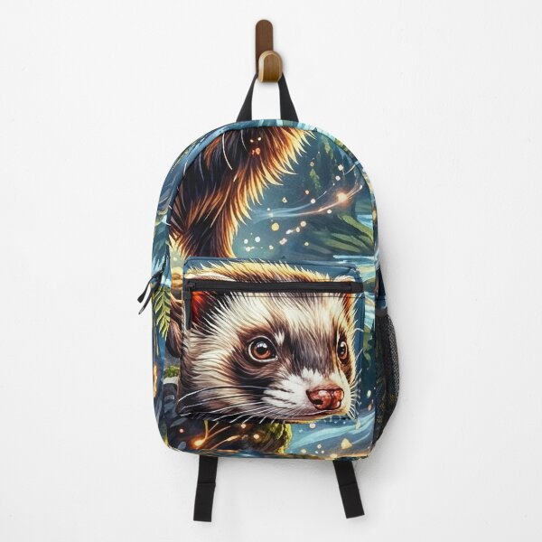 Item preview, Ferret - Epic Fantasy Portrait & Moonlit Sky designed and sold by Lucid Dream Pixel.