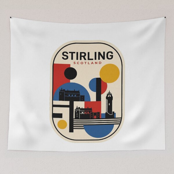 Item preview, Retro Stirling Bauhaus Geometric Skyline designed and sold by k3rstman1.