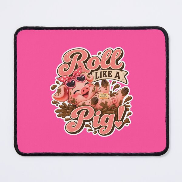 Item preview, ROLL LIKE A PIG! BY NAGGINGSTICKERSCO. ROLL LIKE A PIG! COLLECTION | ELECTRIC PINK Edition | No.01 designed and sold by LaMaisonOfMY.